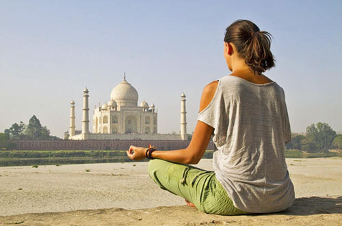 Yoga By Taj Mahal